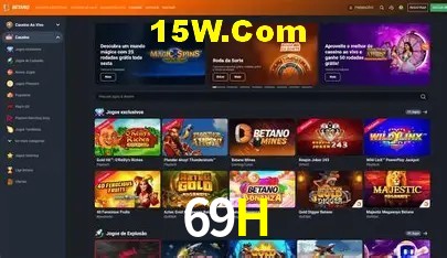 Interface moderna da plataforma 69H